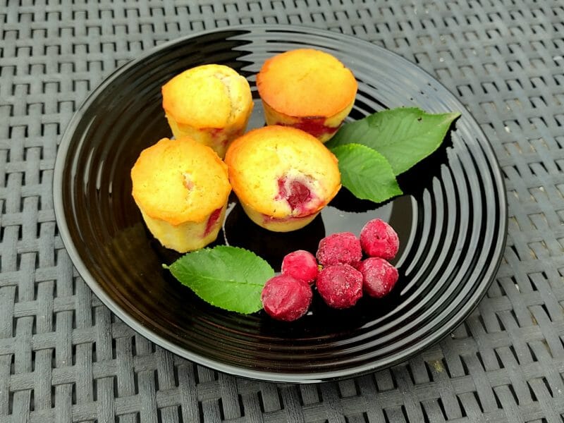 Cliquez pour zoomer ! Muffins aux cerises Thermomix par nathalie90400