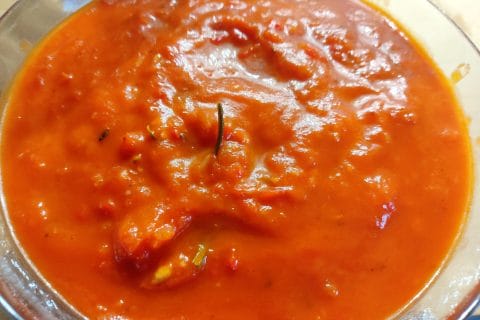 Cliquez pour zoomer ! Pâtes sauce aux poivrons grillés Thermomix par nathalie90400