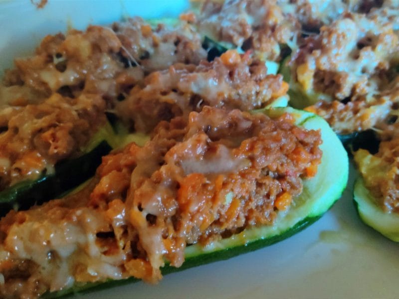 Cliquez pour zoomer ! Courgettes farcies à la viande hachée Thermomix par nathalie90400