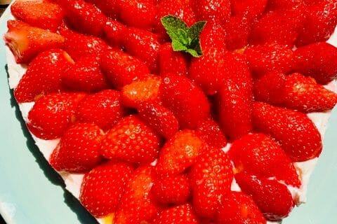 Cliquez pour zoomer ! Tarte aux fraises sans cuisson Thermomix par Annelaure