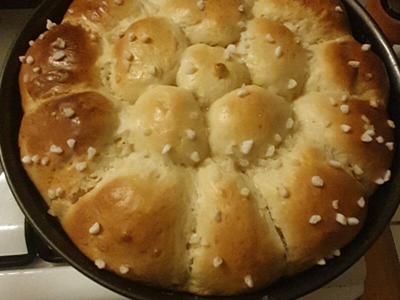 Cliquez pour zoomer ! Brioche tressée à la mie filante Thermomix par Fallone971