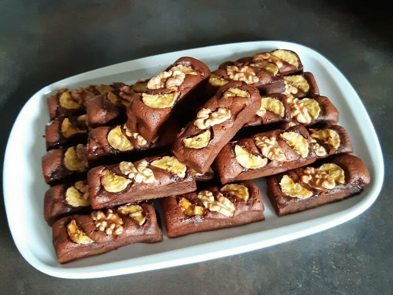 Cliquez pour zoomer ! Brownie fondant choco-banane Thermomix par sand086