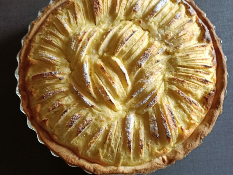 Cliquez pour zoomer ! Tarte normande aux pommes Thermomix par Krismix