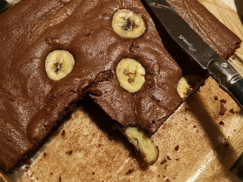 Cliquez pour zoomer ! Brownie fondant choco-banane Thermomix par margaux15
