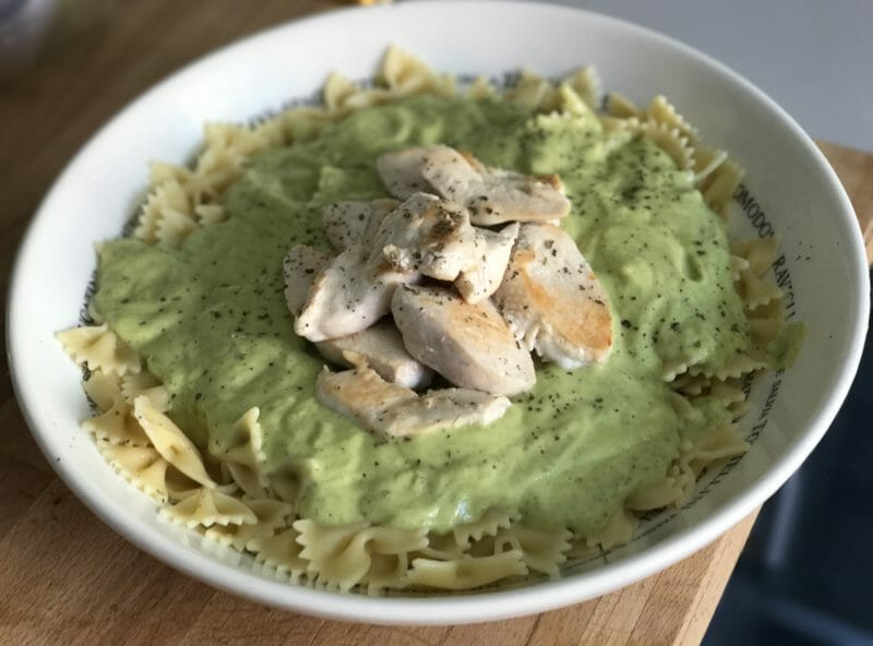 Cliquez pour zoomer ! Farfalle à la crème de courgettes Thermomix par Leo2e