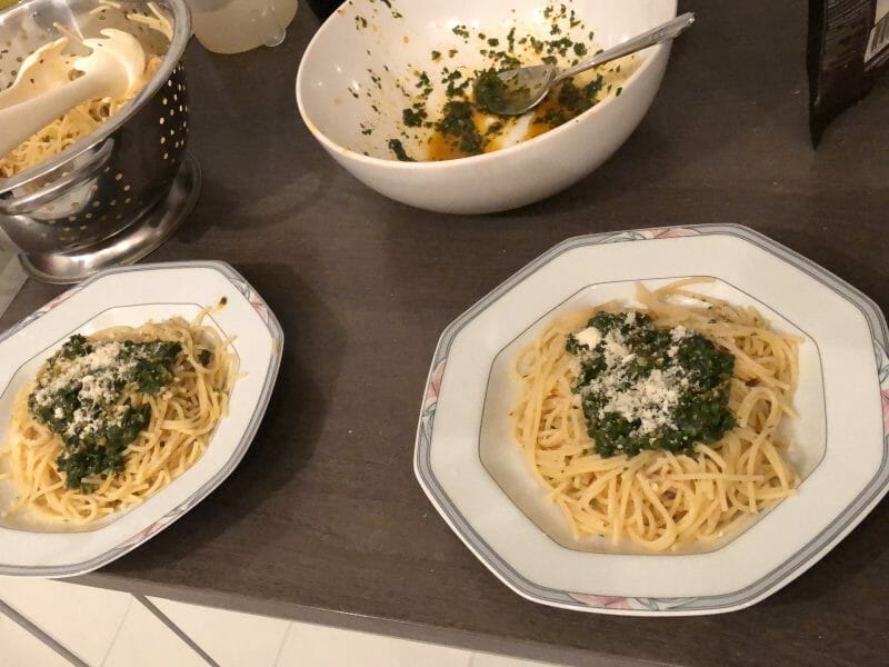 Cliquez pour zoomer ! Spaghetti à l’ail et à l’huile d’olive Thermomix par david_122