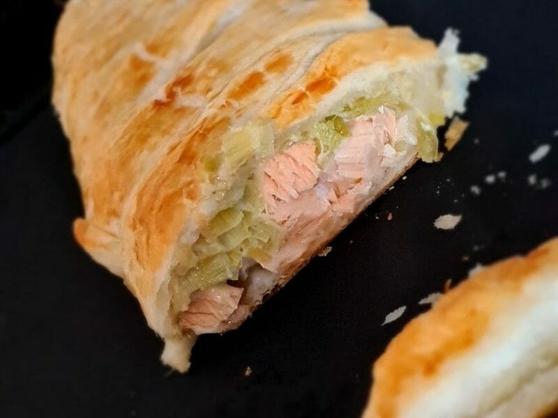 Cliquez pour zoomer ! Feuilleté saumon et poireaux Thermomix par mellindaxx3