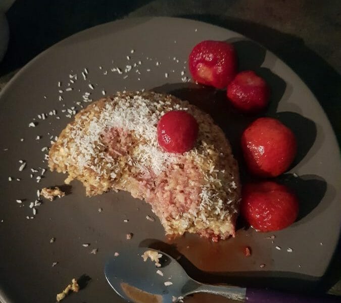 Cliquez pour zoomer ! Bowl cake banane et pépites de chocolat Thermomix par Closs7