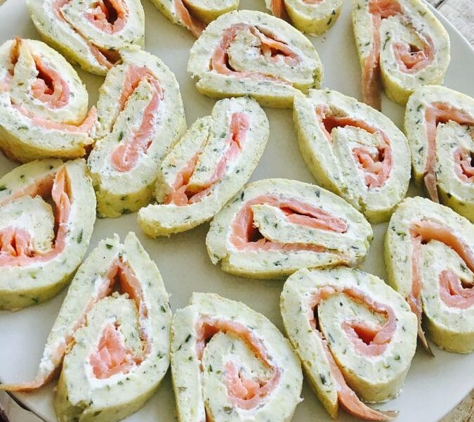 Cliquez pour zoomer ! Roulé aux courgettes et au saumon fumé Thermomix par mimiiie