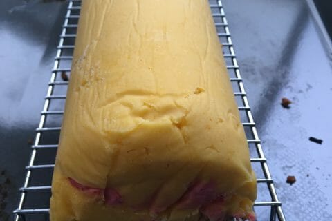 Cliquez pour zoomer ! Bûche glacée mangue et framboise Thermomix par fanny_203