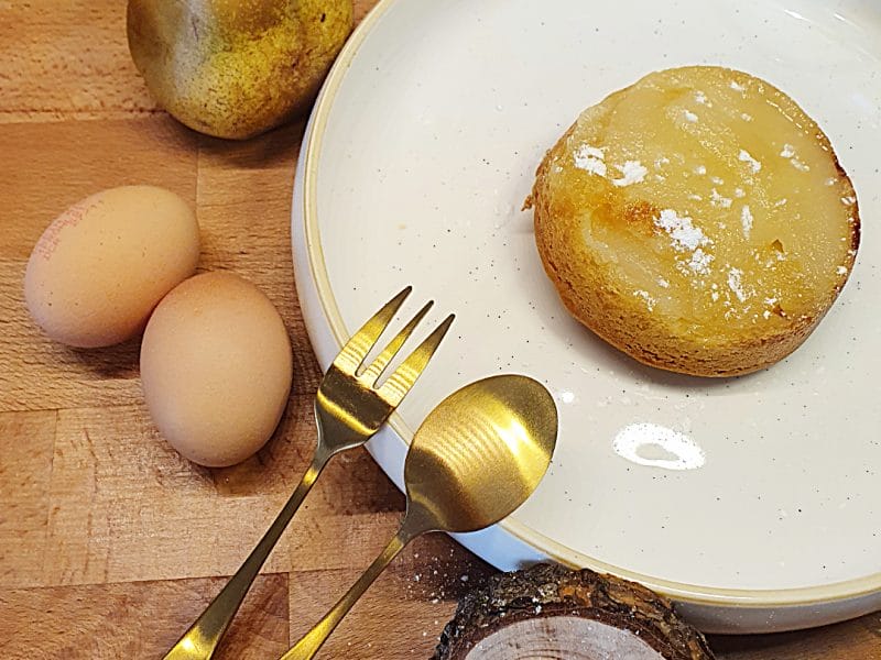 Cliquez pour zoomer ! Gâteau renversé aux poires Thermomix par Laura Coudiere - Conseillère Thermomix