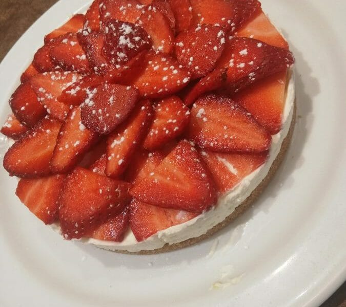 Cliquez pour zoomer ! Tarte aux fraises sans cuisson Thermomix par Elodie87