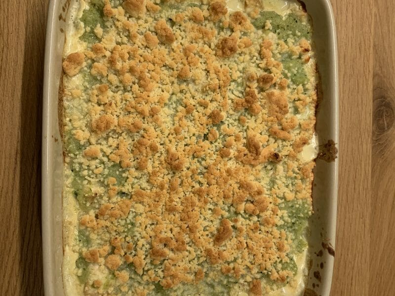 Cliquez pour zoomer ! Crumble poulet, courgettes et parmesan Thermomix par douxchaton32