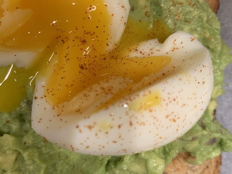 Cliquez pour zoomer ! Tartine avocat et oeuf mollet Thermomix par douxchaton32