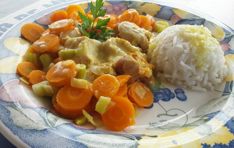 Cliquez pour zoomer ! Blancs de poulet sauce moutarde et curry Thermomix par Dany33