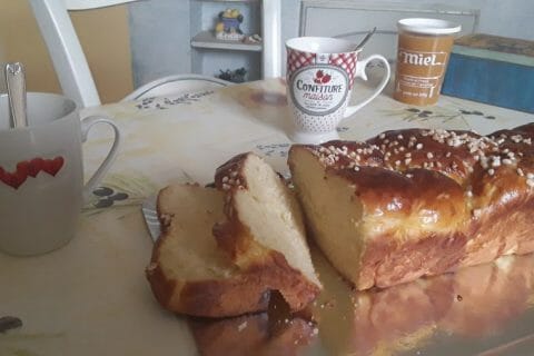 Cliquez pour zoomer ! Brioche tressée à la mie filante Thermomix par Dany33