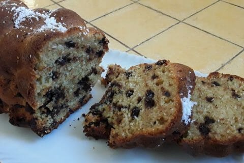 Cliquez pour zoomer ! Cake banane et pépites de chocolat Thermomix par Dany33