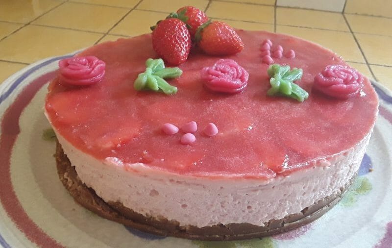 Cliquez pour zoomer ! Bavarois aux fraises Thermomix par Dany33