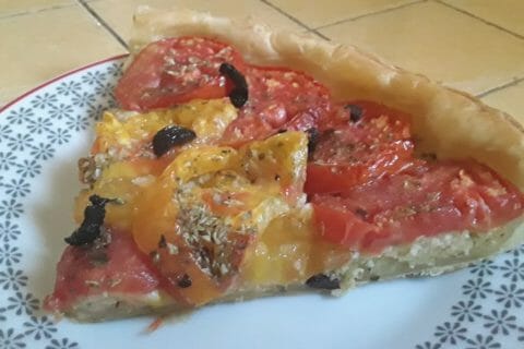 Cliquez pour zoomer ! Tarte tomates et amandes Thermomix par Dany33
