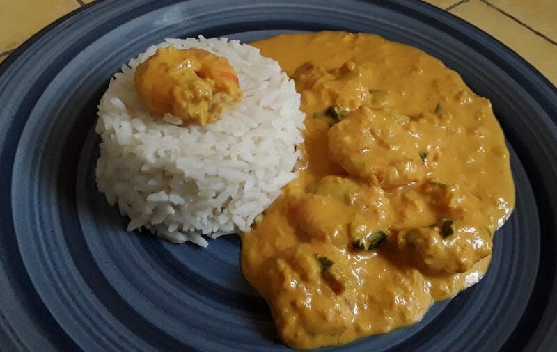 Cliquez pour zoomer ! Curry de crevettes au lait de coco Thermomix par Dany33