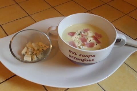 Cliquez pour zoomer ! Crème de courgettes à la fourme d’Ambert au Thermomix