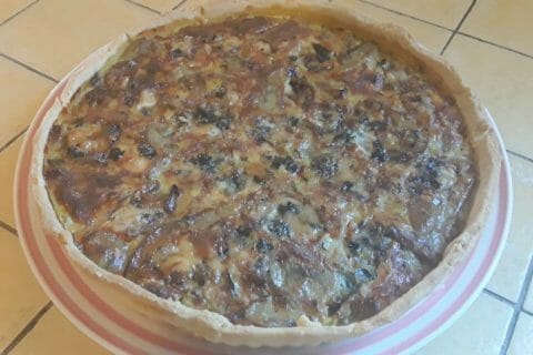 Cliquez pour zoomer ! Tarte champignons et lardons au Thermomix