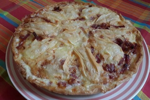 Cliquez pour zoomer ! Tarte aux pommes de terre et lardons au Thermomix