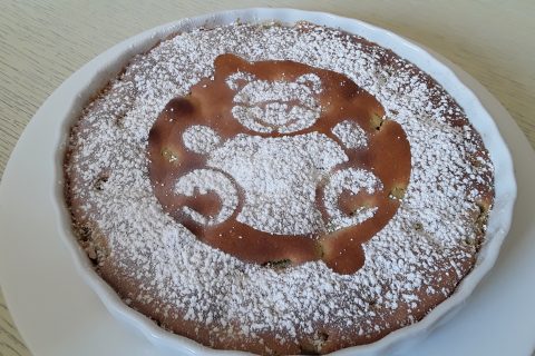 Cliquez pour zoomer ! Cobbler à la rhubarbe au Thermomix