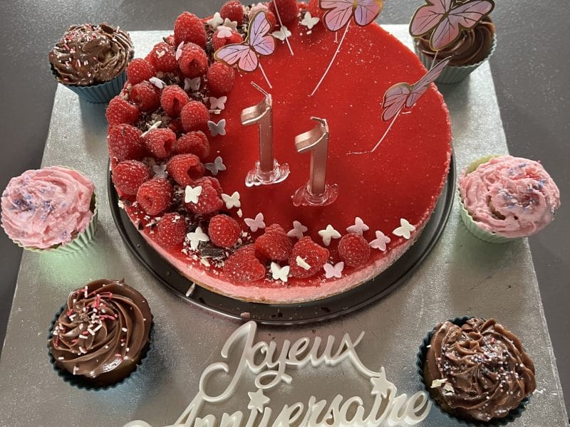 Cliquez pour zoomer ! Bavarois aux framboises Thermomix par marinannadele