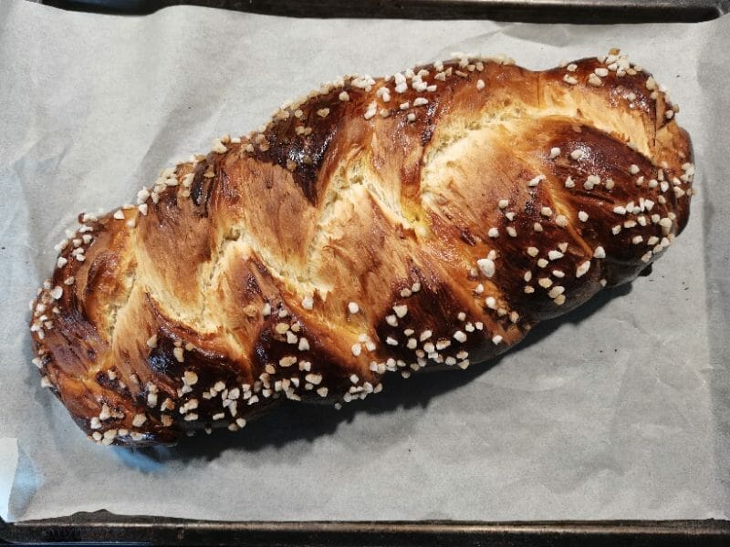 Cliquez pour zoomer ! Brioche tressée à la mie filante Thermomix par nanou