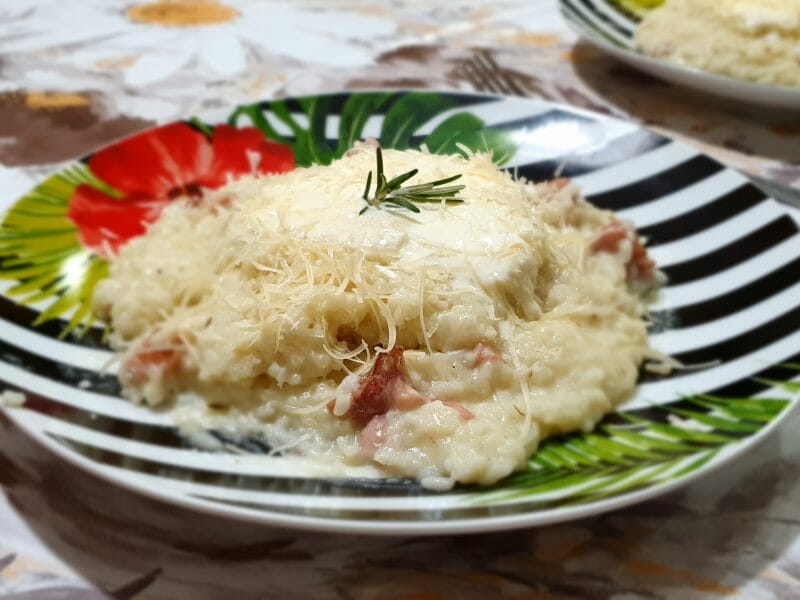 Cliquez pour zoomer ! Risotto poireaux et lardons Thermomix par theskywalker