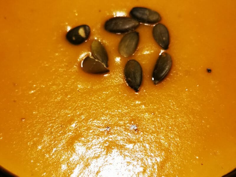 Velouté de patate douce au lait de coco au Thermomix - Cookomix