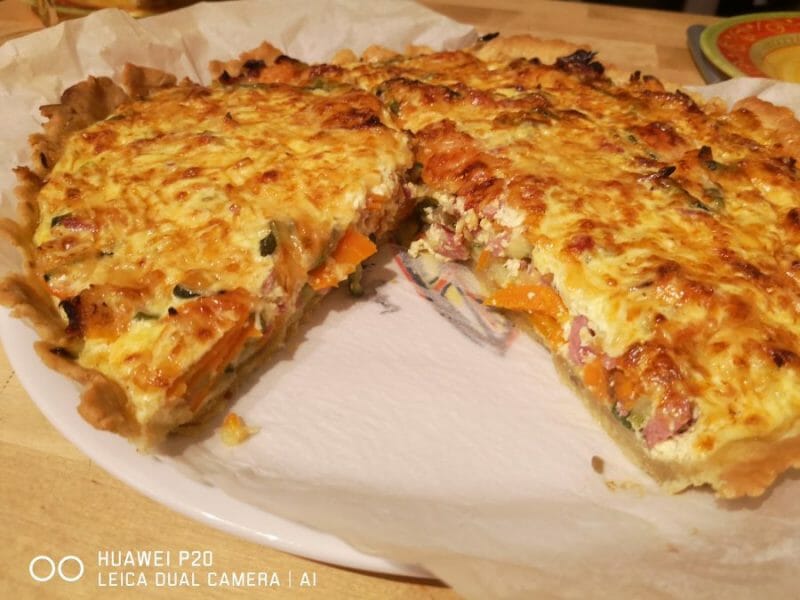 Cliquez pour zoomer ! Tarte courgettes et carottes Thermomix par Sandsab