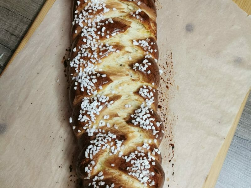 Brioche tressée à la mie filante Thermomix par caromarieth