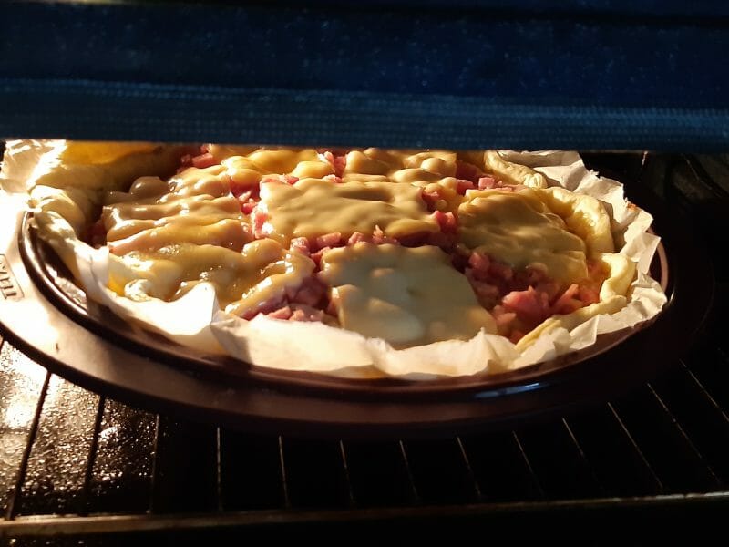 Cliquez pour zoomer ! Tarte aux pommes de terre et lardons Thermomix par laurag43