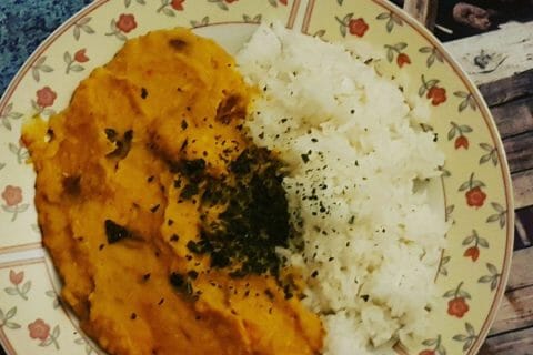 Cliquez pour zoomer ! Dhal de patate douce et de lentilles corail au Thermomix
