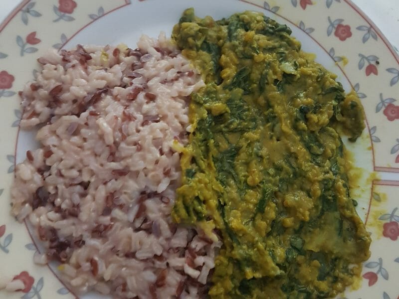 Cliquez pour zoomer ! Dhal d’épinards et de lentilles corail Thermomix par Jenny79200