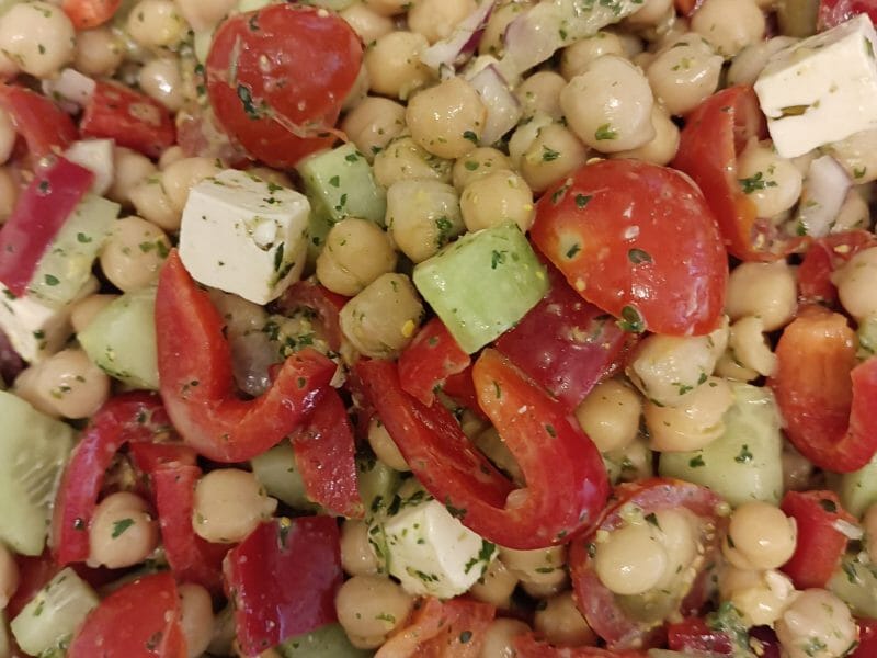 Cliquez pour zoomer ! Salade de pois chiches Thermomix par tortuenana4