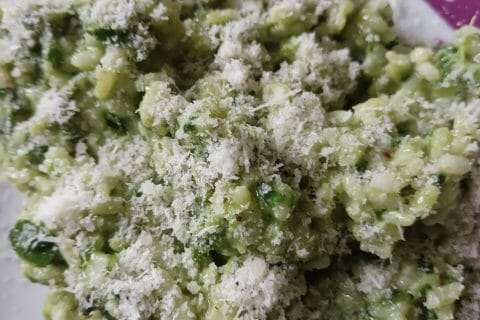 Cliquez pour zoomer ! Risotto au pesto d’épinards et basilic Thermomix par tortuenana4