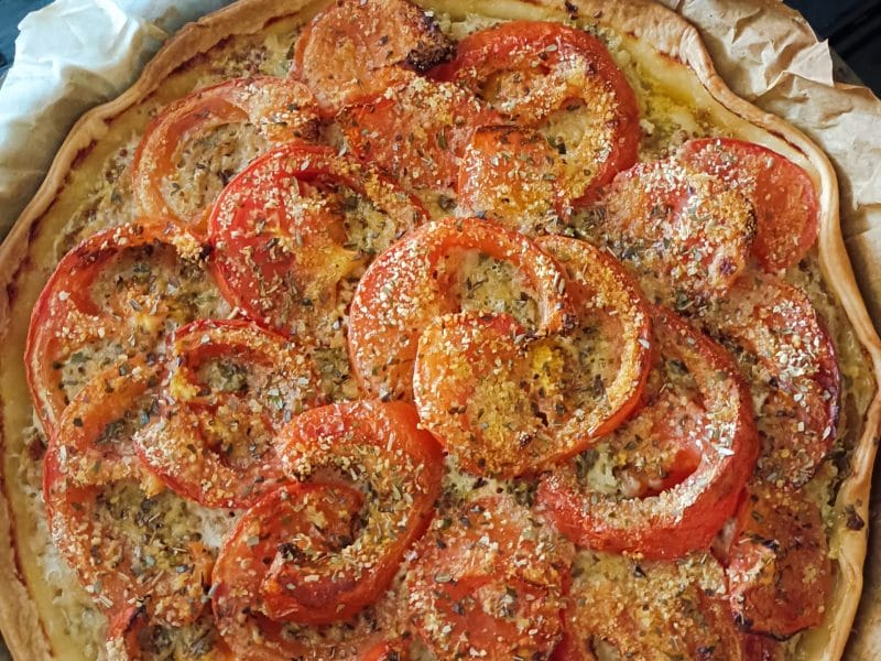 Cliquez pour zoomer ! Tarte salée façon tomates farcies Thermomix par tortuenana4