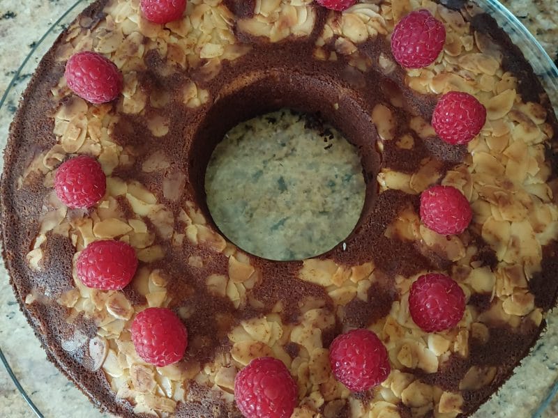 Cliquez pour zoomer ! Gâteau à la ricotta, amandes et framboises Thermomix par tortuenana4