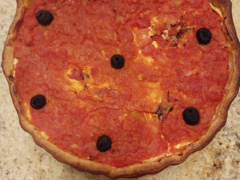 Cliquez pour zoomer ! Tarte brandade tomate Thermomix par tortuenana4