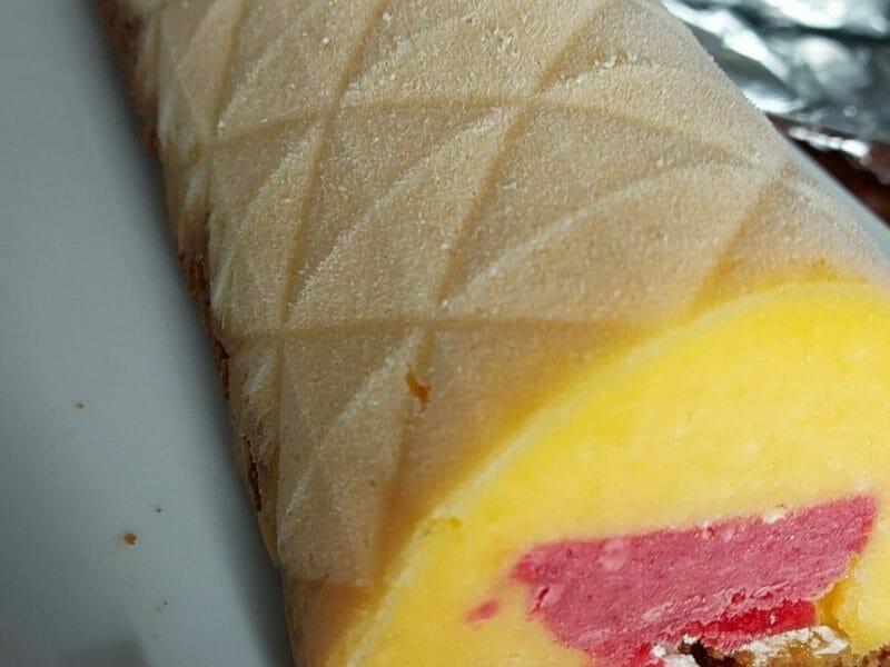 Cliquez pour zoomer ! Bûche glacée mangue et framboise Thermomix par bianbian