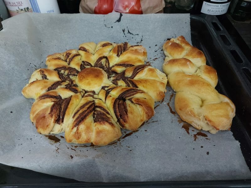 Cliquez pour zoomer ! Brioche étoilée au Nutella Thermomix par bianbian