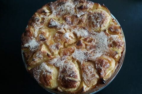 Flognarde aux pommes (clafoutis aux pommes) au Thermomix - Cookomix