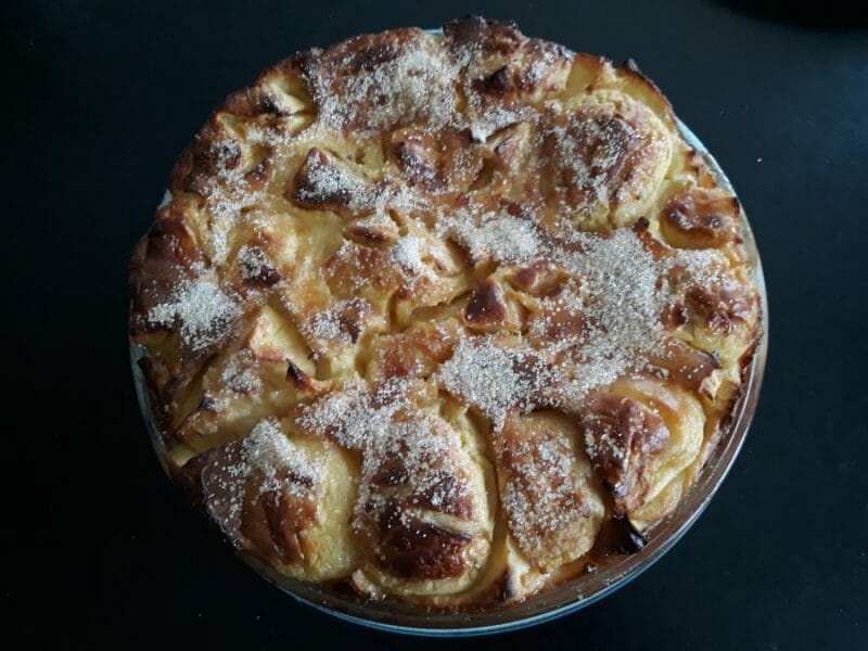 Cliquez pour zoomer ! Flognarde aux pommes (clafoutis aux pommes) Thermomix par Patd