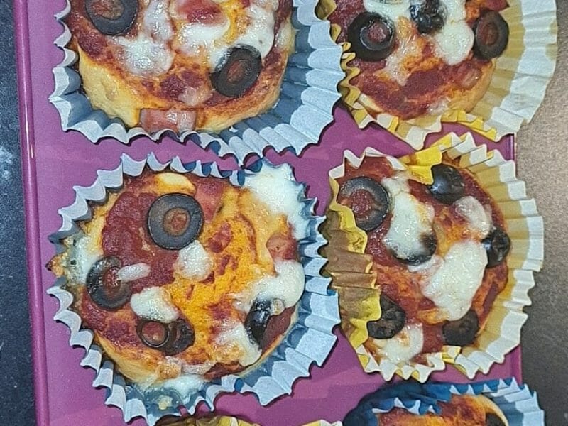 Cliquez pour zoomer ! Muffins salés façon pizza Thermomix par alicia30430