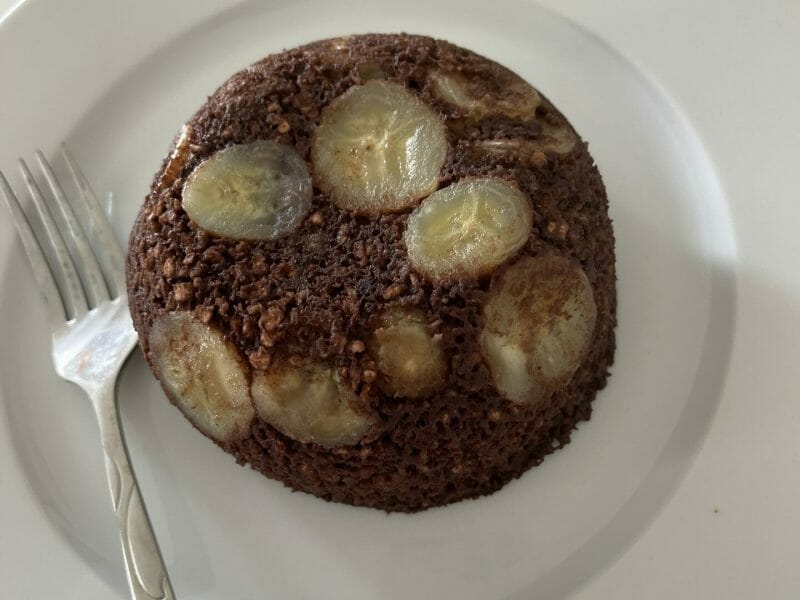Cliquez pour zoomer ! Bowl cake banane et pépites de chocolat Thermomix par youssra_4