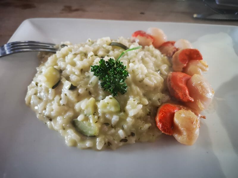 Cliquez pour zoomer ! Risotto aux Saint Jacques et poireaux Thermomix par vanessamat