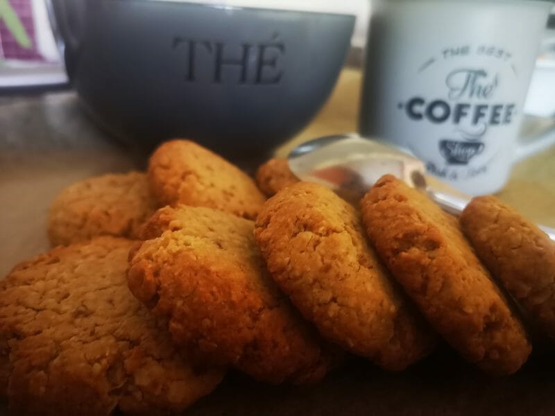 Cliquez pour zoomer ! Biscuits aux flocons d’avoine et amandes Thermomix par vanessamat